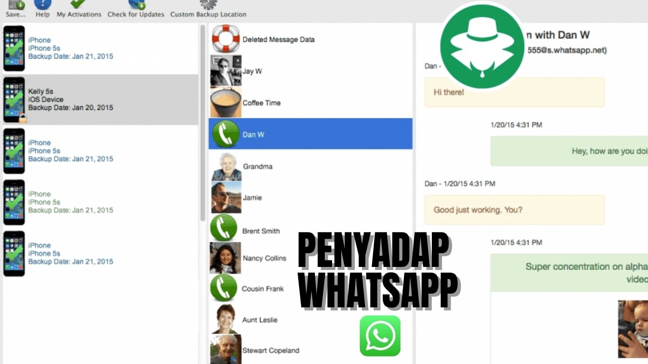 Aplikasi Penyadap Obrolan WhatsApp GRATIS