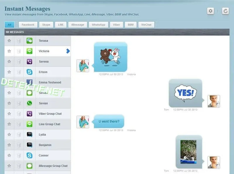 Sadap Chat Facebook Messenger - FlexiSpy