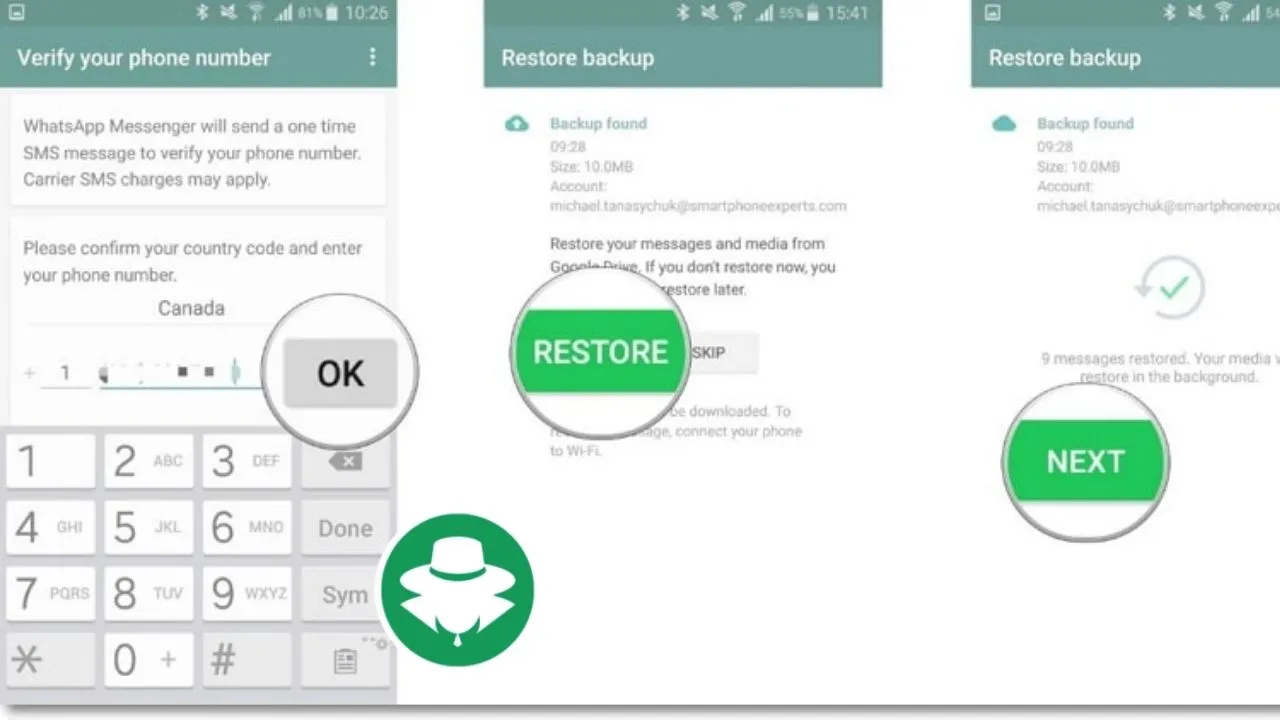 Bajak WhatsApp dari Backup Google Drive - 1