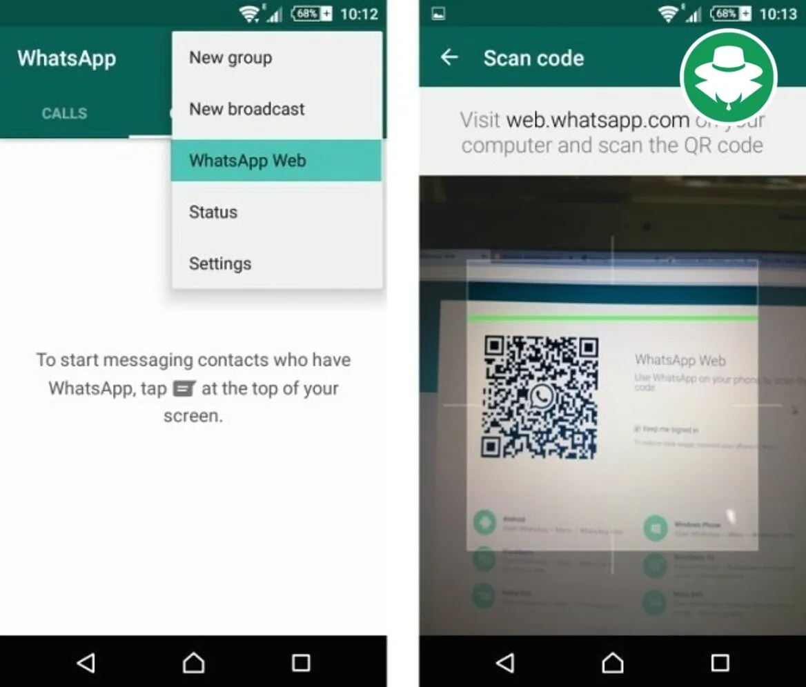 Penyadap WhatsApp dengan QR Code